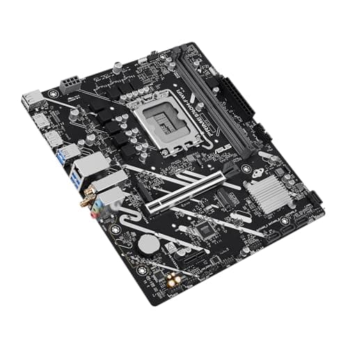ASUS PRIME B760M-F WIFI Intel B760 LGA 1700 micro-ATX Mainboard (PCIe 5.0, zwei PCIe 4.0 M.2 Slots, DDR5, WiFi 6, Realtek 1Gb Ethernet, DisplayPort, HDMI, SATA 6Gbps, Front USB 5Gbps Ports, Aura Sync) Bild 8