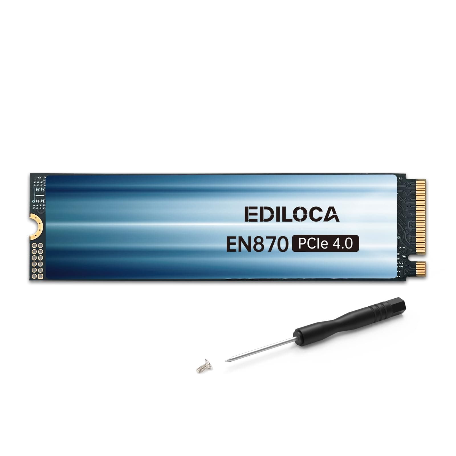 Ediloca EN870 SSD 1TB NVMe SSD M.2 PCIe Gen4, Interne SSD, bis zu 7450 MB/s, 3D NAND TLC, Internes Solid State Drive, dynamischer SLC-Cache, kompatibel mit PS5 und PC 1TB 7450MB/s