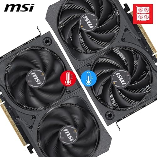 MSI GeForce RTX 5050 8G Shadow 2X OC - 8GB GDDR6 (20Gbps/128-bit), PCIe 5, Boost: 2602 Hz, HDMI 2.1b, DisplayPort 2.1b Bild 6