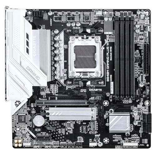 GIGABYTE B840M Gaming Plus WIFI6E Mainboard – AMD Ryzen 9000 CPUs, 8+2+2-Phasen-VRM, bis zu 8200 MHz DDR5 (O.C.), 2× PCIe-4.0-M.2, Wi-Fi 6E, 1-GbE-LAN, USB 3.2 Gen 2 Bild 4