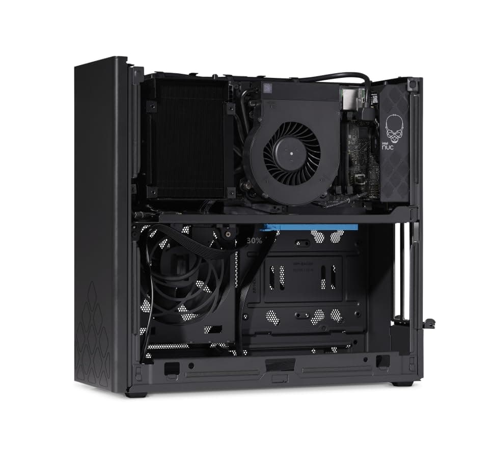 Intel NUC 13 Extreme Compute Kit NUC13RNGi5 Gaming Mini PC Gamer Desktop Computer, 13. Generation Core i5-13600K, bis zu 5,1 GHz, 14 Kerne, WiFi 6, Bluetooth 5.2, BROAG HDMI-Kabel (Barebone NO RAM Barebone NO RAM SSD OS Bild 3