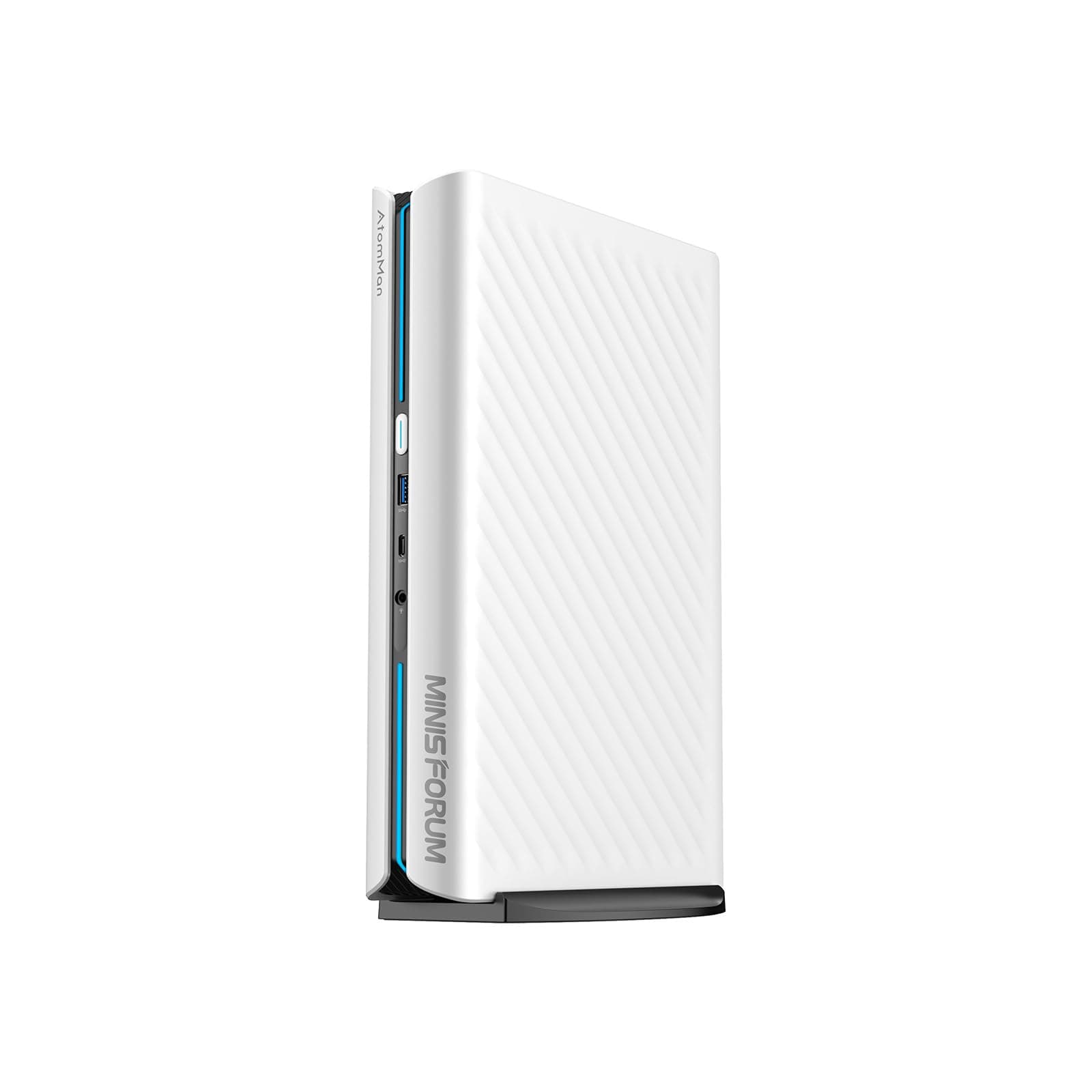 MINIS FORUM AtomMan G1 Pro Mini PC, AMD Ryzen 9 8945HX 16 Kerne/32 Threads Prozessor bis zu 5,4 GHz, RTX 5060 8G Graphics, 32GB DDR5, 1TB PCIe 4.0 SSD, HDMI x 2/DP x 2, 5G RJ45, Wi-Fi7, BT5.4 G1 Pro 8945 32+1TB