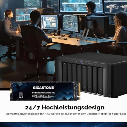 Gigastone SSD 500 GB (2er-Pack) M.2 NAS SSD 24/7 High Endurance Cache für Network Attached Storage Business Data Center Personal Cloud PCIe 3.0 NVMe NAS internes Solid-State-Laufwerk Gen3 NAS 500GBx2 Bild 6