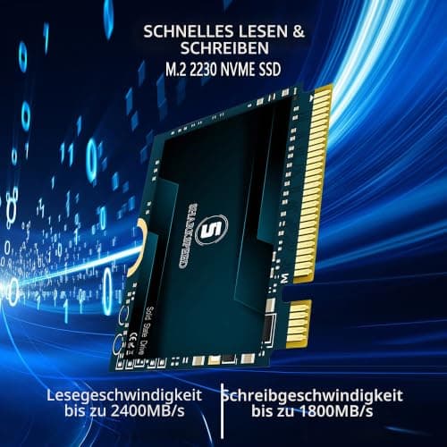 SSD M.2 2230 128 GB 30 mm NVME PCIe Gen3.0x4 für Steam Deck, Surface Pro, ROG Ally, GPD, Ultrabook, Laptop Bild 5