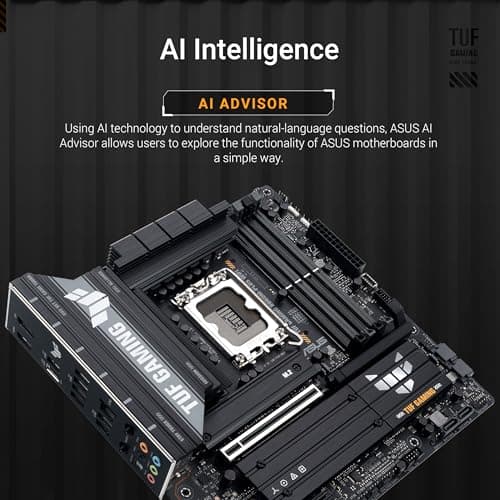 ASUS TUF Gaming B660M-PLUS WiFi Mainboard Sockel Intel LGA 1700 (Intel B660, mATX, DDR5 Speicher, Dual PCIe 4.0 M.2 Slots, Intel WiFi 6, Aura Sync) M-Plus WiFi TUF B660 Bild 4