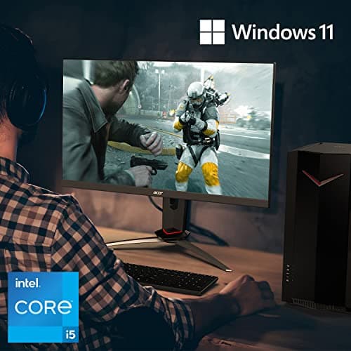 acer Nitro 50 N50-640-UA91 Gaming Desktop | 12. Generation Intel Core i5-12400F 6-Core Prozessor | NVIDIA GeForce GTX 1650 | 8 GB 3200 MHz DDR4 | 512 GB NVMe M.2 SSD | Intel Wi-Fi 6E AX211 | Windows Intel Core i5-11400F Nur Turm Bild 4