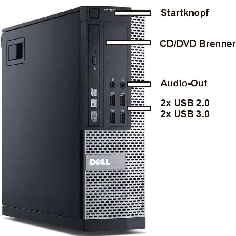 shinobee i7 0ptiplex Silent Business Office Computer mit 3 Jahren Garantie! Intel Core i7 4770, 8 Threads, 3.9 GHz - 32 GB - 1000 GB SSD - DVD±Brenner - WLAN - Windows 11 Prof. - MS Office - #8429 i7 4770 - 32 GB - 1 TB SSD Intel Core i7 Bild 4