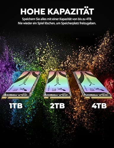 SABRENT Gaming M.2 NVMe SSD 4TB mit Kühlkörper, Internes Solid State 7300 MB/s Lesen, PCIe 4.0 7GBps (SB-RKTG-GHSK-4TB) Bild 8