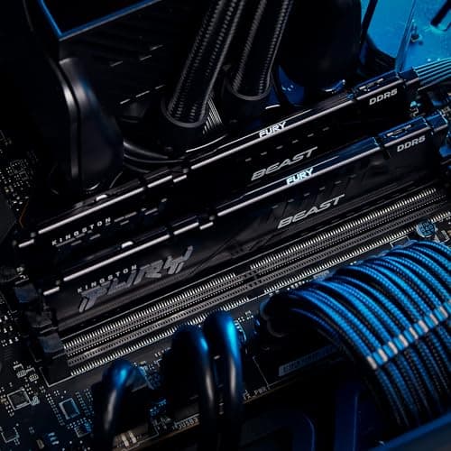Kingston FURY Beast Schwarz DDR5 32GB 6000MT/s CL36 DIMM Desktop Gaming Speicher Einzelnes Modul AMD EXPO und Intel XMP - KF560C36BBE-32 Bild 5