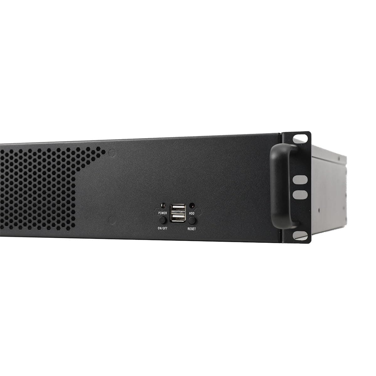 14 Rack Server Gehäuse (35cm Tiefes) 2U 2HE Rackmount Server Gehäuse Unterstützt Micro ATX/Mini ITX Mainboards, Schmalen Wand-Serverschränken w/USB Anschluß 4 Erweiterungssteckplätze Bild 7