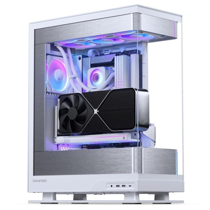 Phanteks GLACIER ONE 360D30 X2 DRGB 360mm AiO-Wasserkühlung - CPU-Kühler mit D-RGB, drei D30-Lüftern & Aluminium-Deckel – Weiß Weiß 360 Bild 7