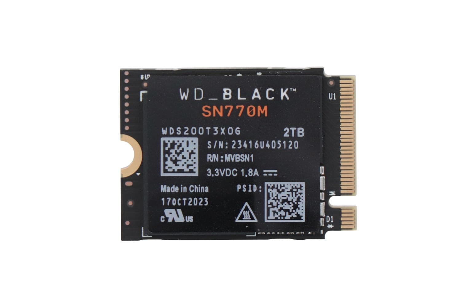 ASUS ROG Ally SSD NVMe M.2 2230 2TB - SN770M - WD_Black Bild 3