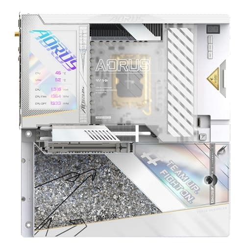 GIGABYTE Z790 AORUS Xtreme X Ice Mainboard - Unterstützt Intel 14th Gen CPUs, 24+1+2 Phases VRM, up to 8266MHz DDR5 (OC), 1xPCIe 5.0 + 4xPCIe 4.0 M.2, Wi-Fi 7, 10GbE LAN, USB 3.2 Gen 2 Bild 4