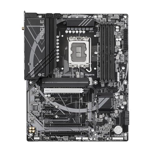 GIGABYTE Z790 Eagle AX Motherboard - Unterstützt Intel Core 14. Generation CPUs, 12+1+1 Phasen Digital VRM, bis zu 7600MHz DDR5 (OC), 3xPCIe 4.0 M.2, Wi-Fi 6E, 2.5GbE LAN, USB 3.2 Gen 2 Bild 4