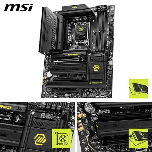 MSI MAG Z890 Tomahawk WiFi Mainboard, ATX - Unterstützt Intel Core Ultra Prozessoren (Series 2), LGA 1851 - DDR5 Memory Boost 4 x DDR5 (9200+ MT/s OC), 1 x PCIe 5.0 x16, 1 x M.2 Gen5, 5G LAN, Wi-Fi 7 Bild 6