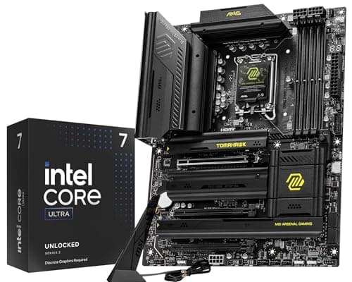 Micro Center CPU Motherboard Combo - Intel Ultra 7 265KF 20-Kerne entsperrter Desktop-Prozessor mit MAG Z890 Tomahawk WiFi Gaming LGA 1851 ATX Motherboard Ultra 7 265KF+MSI MAG Z890 Tomahawk WiFi Bild 2