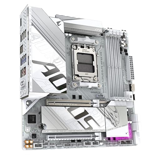 GIGABYTE B850M AORUS Elite WIFI6E Ice Motherboard - AMD Ryzen 9000 Series CPUs, 12+2+1 Phasen Digital VRM, bis zu 8200MHz DDR5 (OC), 1xPCIe 5.0 + 1xPCIe 4.0 M.2, 2.5 LAN, WiFi 7, USB 3.2 Gen 2 Bild 6