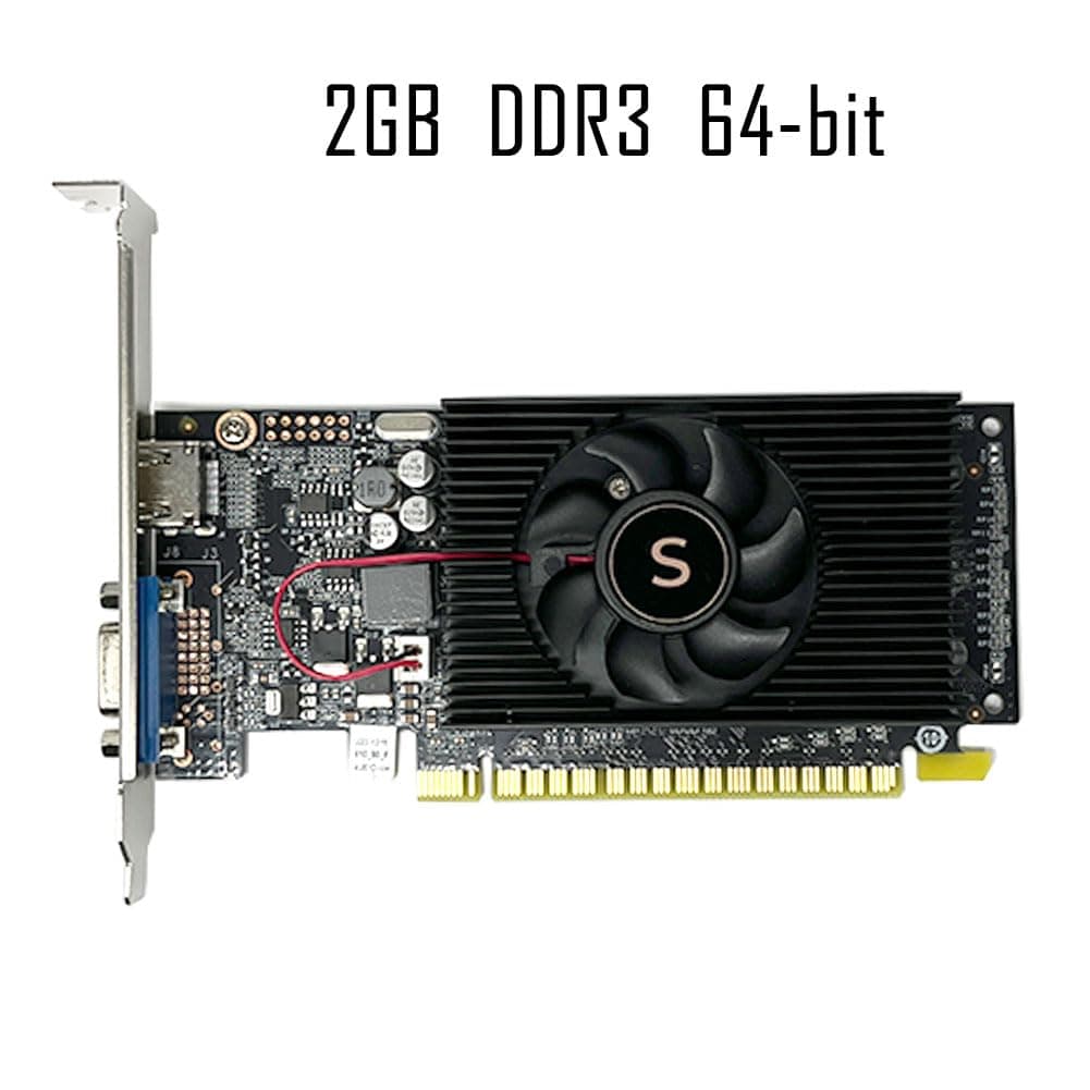Geforce GT 610 Grafikkarte, 2GB DDR3 64-bit, VGA HDMI, Low Profile grafikkarte, PCI Express x16, DirectX 11 Bild 3