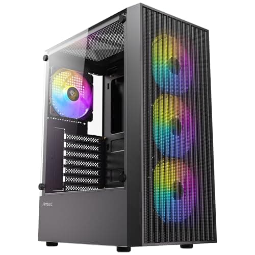 ANTEC AX27 RGB Elite PC Gehäuse Midi Tower Gaming ATX, schwarz Bild 4