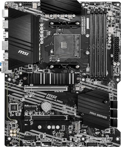 MSI B550-A PRO V1 ProSeries Motherboard (AMD Ryzen 5000, AM4, DDR4, PCIe 4.0, SATA 6Gb/s, M.2, USB 3.2 Gen 2, HDMI/DP, ATX) Bild 8