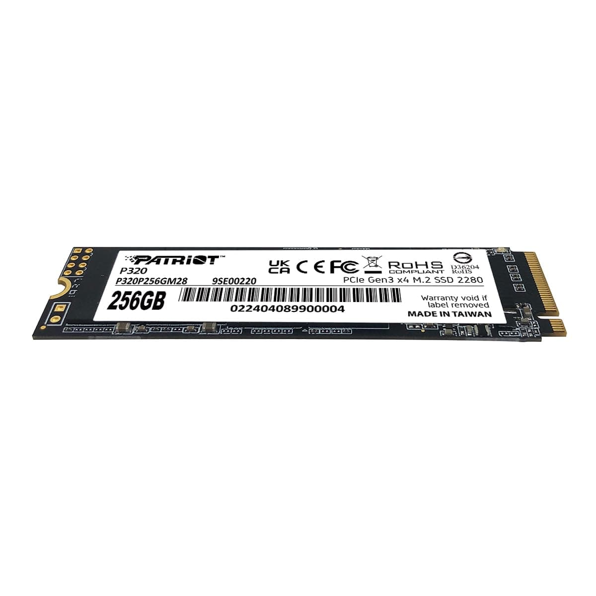Patriot P320 256GB Interne SSD - NVMe PCIe Gen 3x4 - M.2 2280 - Solid State Drive - P320P256GM28 Bild 3