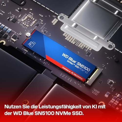 WD Blue SN5100 NVMe SSD 1 TB (7.100 MB/s Lesegeschwindigkeit, M.2 2280, PCIe Gen 4.0, nCache 4.0, SanDisk 3D CBA NAND-Technologie, Acronis True Image) Bild 4