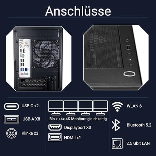 Gaming PC AMD Ryzen 7 9800X3D Radeon RX 9070 XT 16GB GDDR6 32GB DDR5-6000MHz RAM 2TB NVMe SSD ARGB Beleuchtung Wi-Fi 6E Windows 11 Pro AMD 9800X3D 32GB DDR5 AMD 9070 XT RGB Bild 6