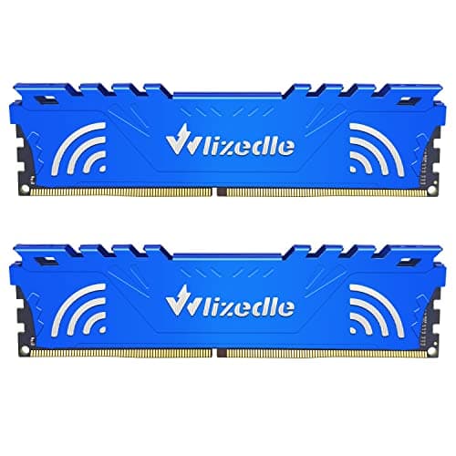 DDR4 3200MHz XMP 2.0 Desktop Memory RAM 32GB Kit (2x16GB) CL16 UDIMM, PC Arbeitsspeicher PC4-25600 288-Pin 1,35V Non-ECC Computer Speicher Upgrade für Rechner, Schwarz 16GBx2 3200 MHz - DDR3 Schwarz Bild 3