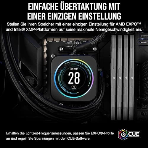 CORSAIR Vengeance DDR5 RAM 32GB (2x16GB) 6000MHz CL30-36-36-76 1.40V AMD Expo Intel XMP 3.0 Desktop-Arbeitsspeicher – Grau (CMK32GX5M2B6000Z30) Bild 7