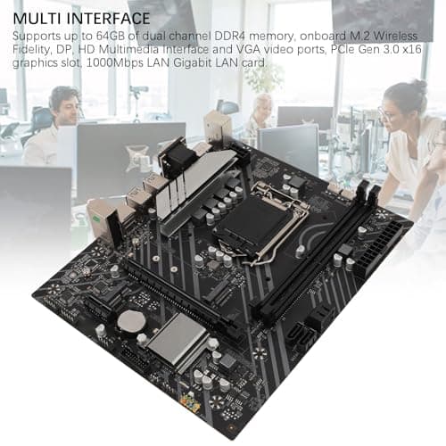 Z490 Gaming-Motherboard, 1000 Mbit/s LAN-Gaming-Motherboard – Dualer DDR4-Speicher, M.2-Steckplatz, LGA 1200-Sockel, Unterstützt Kerne der 10. und 11. Generation Bild 6