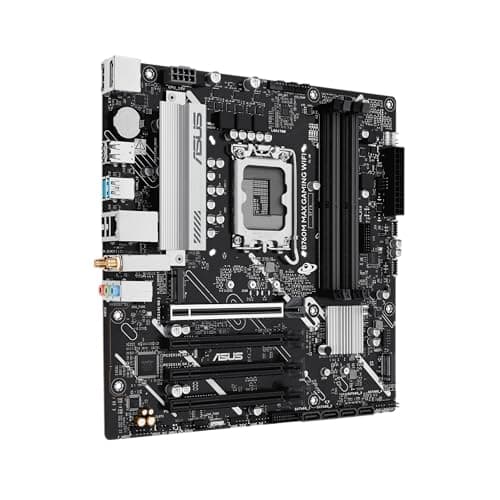 ASUS B760M MAX Gaming WiFi Intel B760 (LGA 1700) mATX Motherboard, Advanced AI PC-Ready, PCIe 5.0 x16, DDR5, 3X M.2, Wi-Fi 6, DisplayPort, HDMI, SATA, USB 10Gbps Type-A, USB 5Gbps Type-C, Aura Sync Bild 6