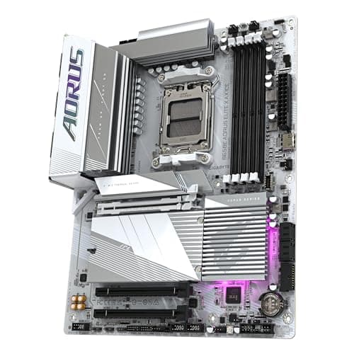 GIGABYTE B650E AORUS Elite X AX Ice Mainboard - AMD Ryzen 9000er-Serie, 12+2+2 Phasen VRM, bis zu 8000 MHz DDR5 (OC), 1xPCIe 5.0 + 2xPCIe 4.0 M.2, 2,5 GbE LAN, WiFi 6E, USB 3.2 Gen 2 Bild 8