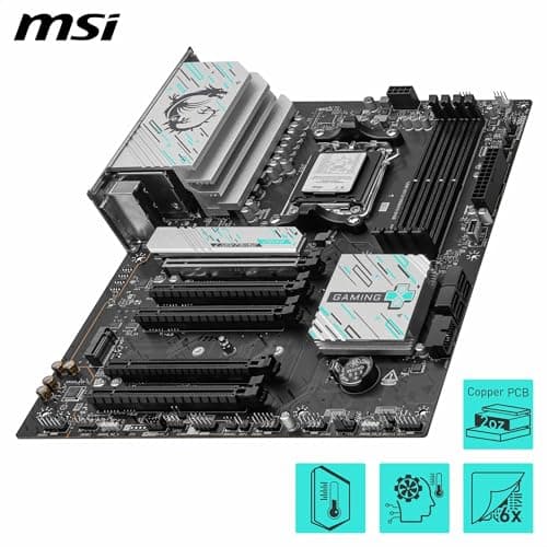 MSI B840 Gaming Plus WiFi Mainboard, ATX - Unterstützt AMD Ryzen 9000/8000 / 7000 Prozessoren, AM5 - DDR5 Memory Boost 8000+ MT/s (OC), PCIe 4.0 x16, M.2 Gen4, Wi-Fi 7, 2.5G LAN Bild 8