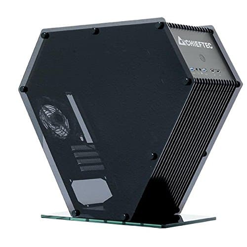 Chieftec sj-06-b-op Computer Fall – Computer Fällen (PC, Aluminium, Metall, Kunststoff, Micro-ATX, Gaming, Schwarz)