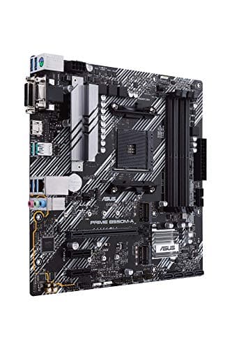 ASUS Prime B550M-A CSM Mainboard Sockel AM4 (Micro ATX, Ryzen, PCIe 4.0, 2X M.2, 1Gbit/s-Ethernet, WiFi 6, SATA 6Gbit/s, USB 3.2 Gen 2 Typ-A, Unterstützung für Aura Sync RGB Header) Bild 5
