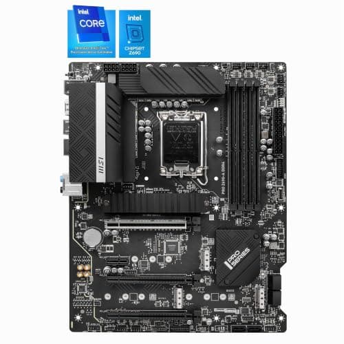 MSI PRO Z690-A DDR4 Mainboard ATX, unterstützt Intel Core Prozessoren 12. Generation, LGA 1700, 14 Duet Rail 55A VRM, Memory Boost 5200MHz/OC, 1 x PCIe 5.0 x16, 3 x M.2 Gen4 x4, 2.5G LAN Bild 4