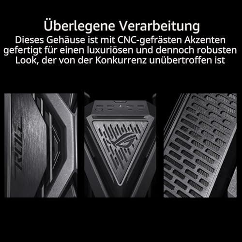 ASUS ROG Hyperion GR701 BTF Edition E-ATX Gaming Gehäuse (unterstützt Mainboards mit versteckten Anschlüssen, 420 mm Dual-Radiator-Unterstützung, 4x 140 mm-Lüfter, ARGB-Lüfter-Hub, 60W-Schnellladung) Bild 6