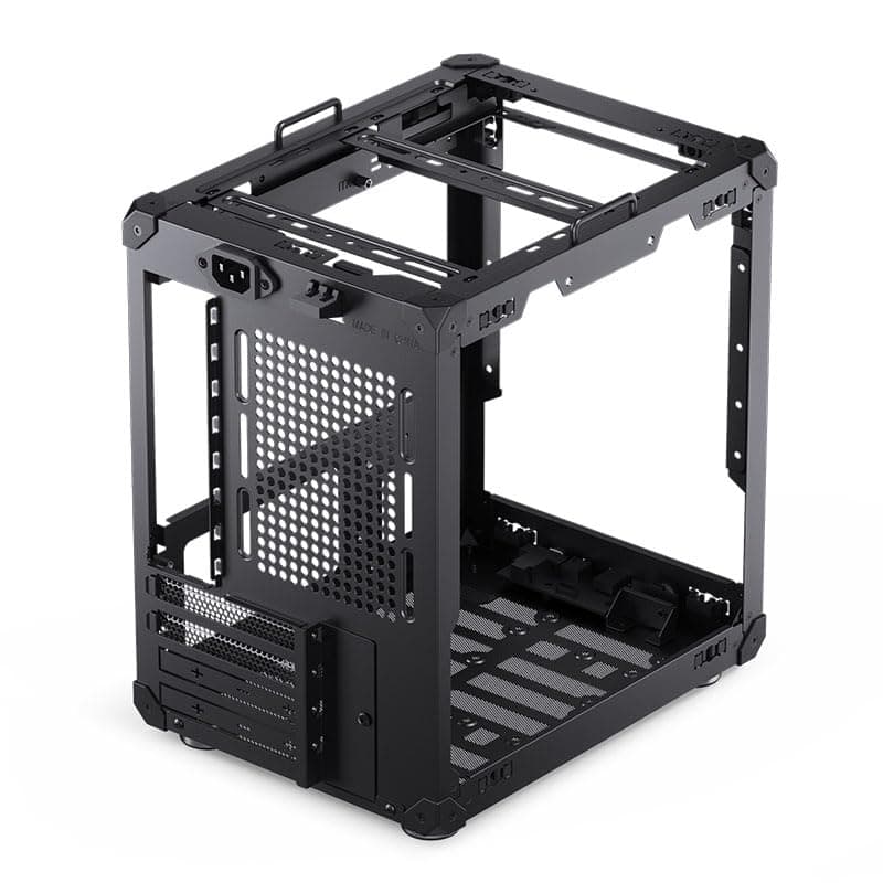 Jonsbo C6-ITX PC-Gehäuse Mini-Tower Schwarz – kompakt, Mini-ITX, GPUs bis 255 mm, CPU-Kühler bis 75 mm, bis zu 3 Lüfter, USB-C Front I/O Bild 7