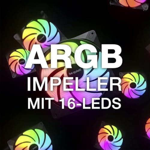 be quiet! Light Wings LX 140mm PWM high-speed White Lüfter, Enthält 3 Lüfter, Beleuchteter Hub und mattierte Lüfterblätter, vielzählige Farben, ARGB-Kabel mit Möglichkeit zur Reihenschaltung Bild 4