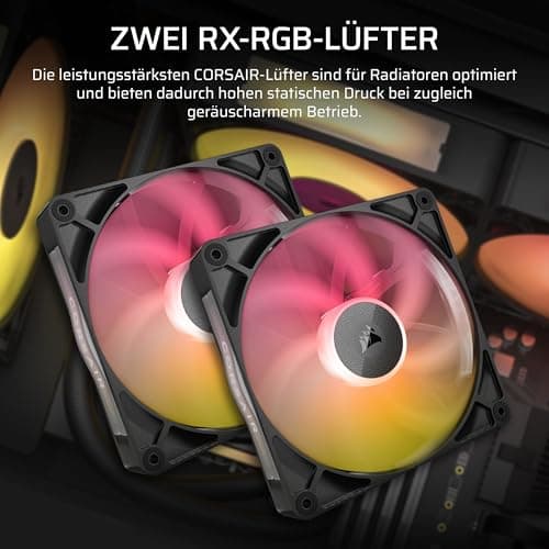 CORSAIR iCUE LINK TITAN 280 RX RGB Flüssig-CPU-Kühler – Schwarz Schwarz 280mm AIO Bild 6