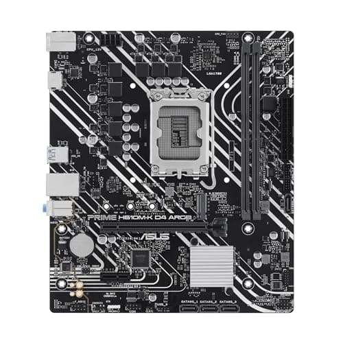 ASUS Prime H610M-K D4 ARGB Gaming Mainboard Sockel Intel LGA 1700 (Micro-ATX, DDR4, PCIe 4.0, M.2, HDMI, SATA 6 Gbit/s, AI Noise Cancelation, Aura Sync) Bild 4