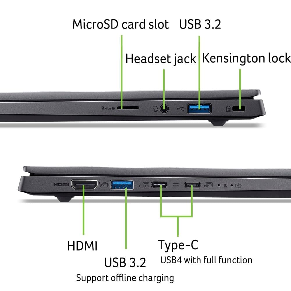 Acer Swift X 14 AI OLED (SFX14-61G-R6Q6) AI Laptop, Copilot+ PC, 14" WQ2.8K OLED 120Hz Touch-Display, AMD Ryzen AI 9 365, 32 GB RAM, 1 TB GB SSD, NVIDIA GeForce RTX 5070, Windows 11, QWERTZ Tastatur Bild 5