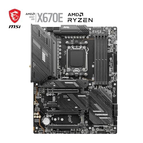 MSI MAG X670E Tomahawk WiFi Motherboard, ATX - Unterstützt Ryzen 9000, 8000 & 7000 Serie Prozessoren, AM5-80A SPS VRM, DDR5 Memory Boost 6600+MHz/OC, PCIe 5.0 x16, M.2 Gen5, Wi-Fi 6E Bild 4