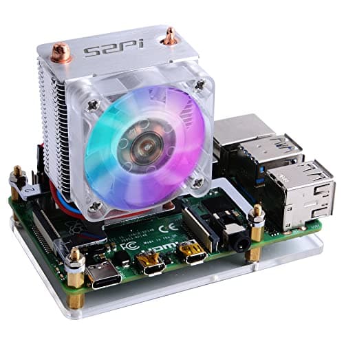 GeeekPi ICE Tower CPU Lüfter ICE Tower Lüfter für Raspberry Pi 4 Modell B & Raspberry Pi 3B + & Raspberry Pi 3 Modell B(Klar) Bild 2