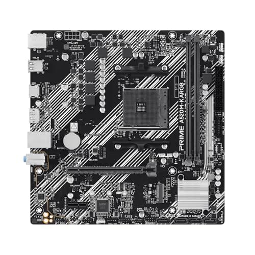 ASUS Prime A520M-K ARGB AMD A520 mATX-Mainboard (DDR4, M.2-Steckplatz, Realtek 1-Gb-Ethernet, DisplayPort, HDMI, USB 5 Gbit/s Typ A & USB 5 Gbit/s Typ C, SATA 6 Gbit/s, Aura Sync)