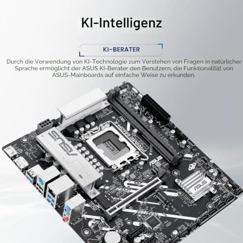 ASUS Prime B860M-K Mainboard Sockel Intel LGA 1851 (Intel B860, mATX, DDR5 Speicher, PCIe 5.0, 1x PCIe 4.0 M.2, Aura Sync) Bild 4