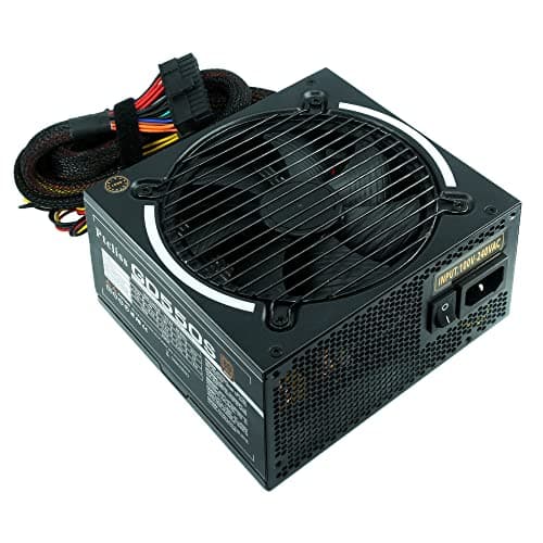 550 W GD550S ATX Gaming PC Power Supply 80+ Bronze PSU Nicht-modulares Netzteil flache schwarze Kabel Bild 2