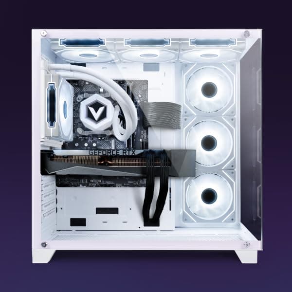 Vibox IV-770 Gaming PC • AMD Ryzen 7 9700X 8-Kern • Nvidia RTX 5070 12GB • 32GB RAM • 1TB SSD • Windows 11 • WLAN 6 + Bluetooth 5.4 RTX 5070 VTX-5 Weiß Weiß Bild 2