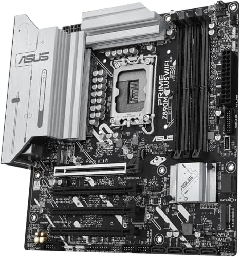 ASUS Prime Z890M-PLUS WiFi Gaming Mainboard Sockel Intel LGA1851 (mATX, DDR5, PCIe 5.0, 3X M.2, DisplayPort, HDMI, Advanced AI, WiFi 7, Aura Sync) Bild 8