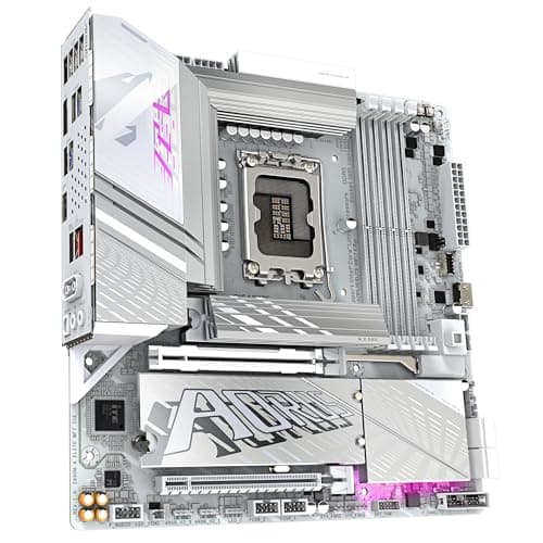 GIGABYTE Z890M AORUS Elite WIFI7 Ice Motherboard - Unterstützt Intel Core Ultra (Serie 2) CPUs, 12+1+2 Phasen VRM, bis zu 8800MHz DDR5 (OC), 1xPCIe 5.0 + 2xPCIe 4.0, Wi-Fi 7, 2.5GbE LAN Bild 6